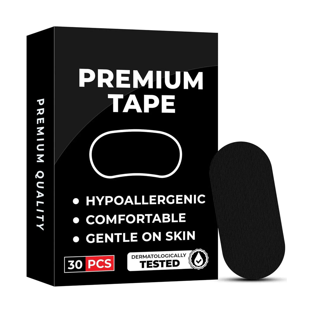 30 Anti-Snoring Mouth Tape Strips | Sleep Aid for Nasal Breathing and Dry Mouth Relief
