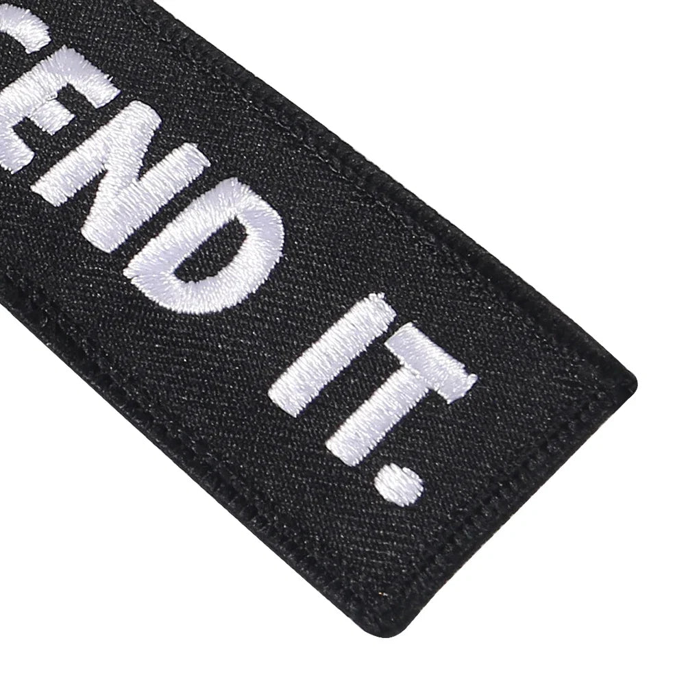 JUST SEND IT Keychains | 5-Pack Luggage Tag and Key Ring Set