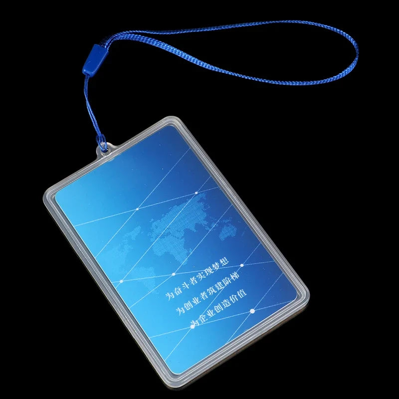 Transparent Card Holder Case | Waterproof ID Card Sleeve with Lanyard