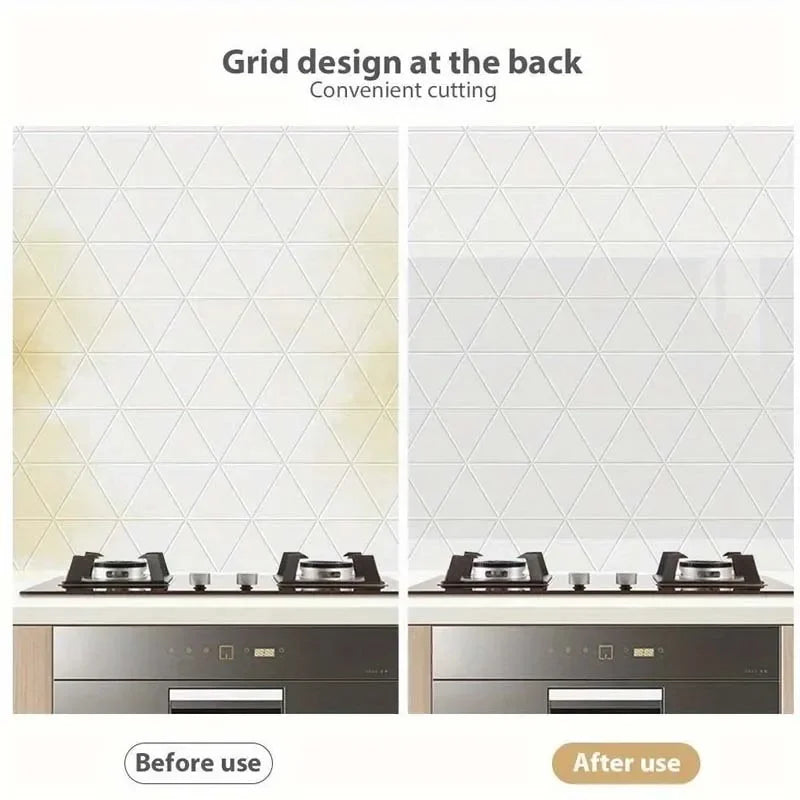 DIY Transparent Adhesive Protective Film | Self-Adhesive Oil-Proof Kitchen & Bathroom Sticker