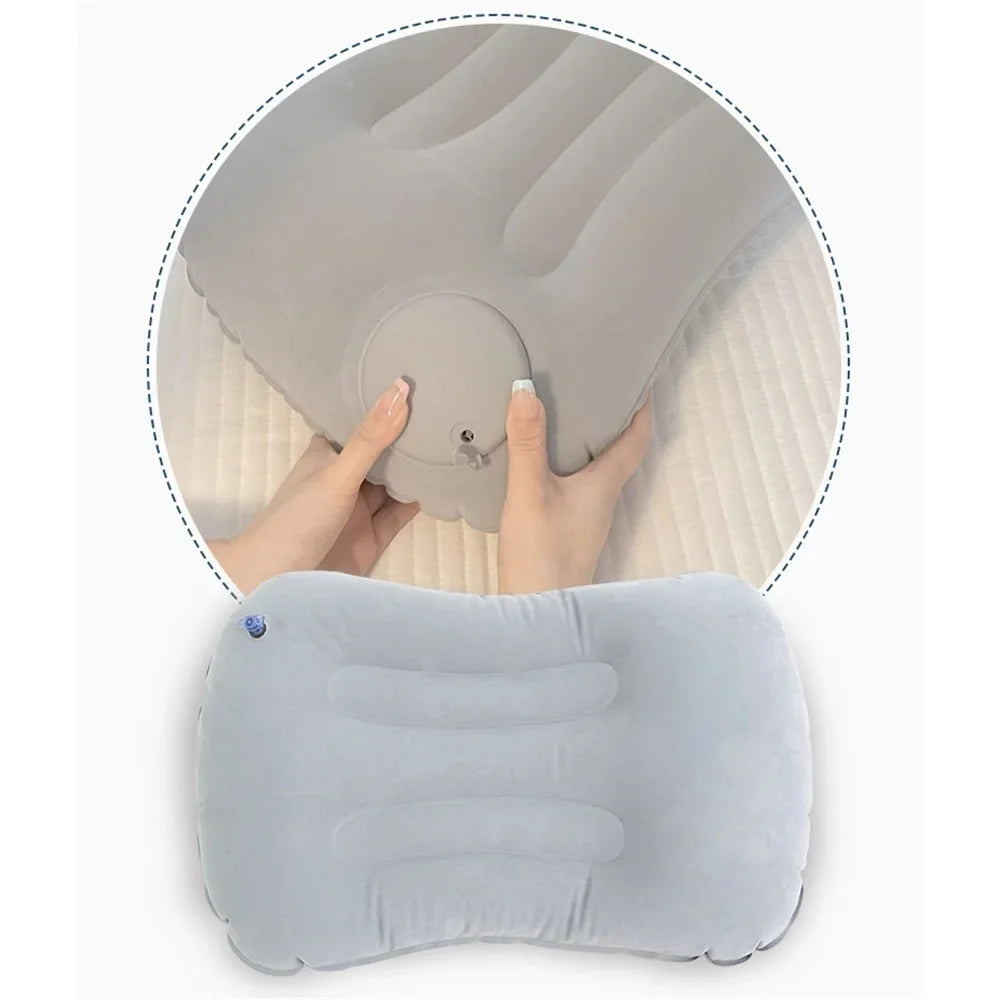 Camping Inflatable Pillow | Portable Travel Pillow for Neck and Lumbar Support