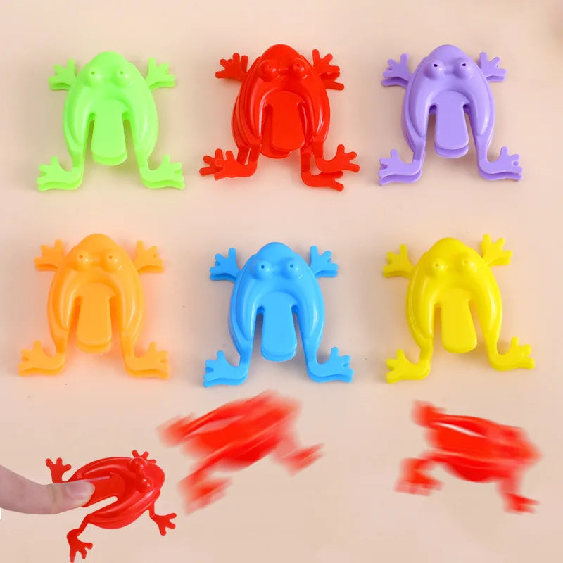 12pcs Jumping Frog Toy Set | Stress Relief Bounce Frogs for Kids and Adults