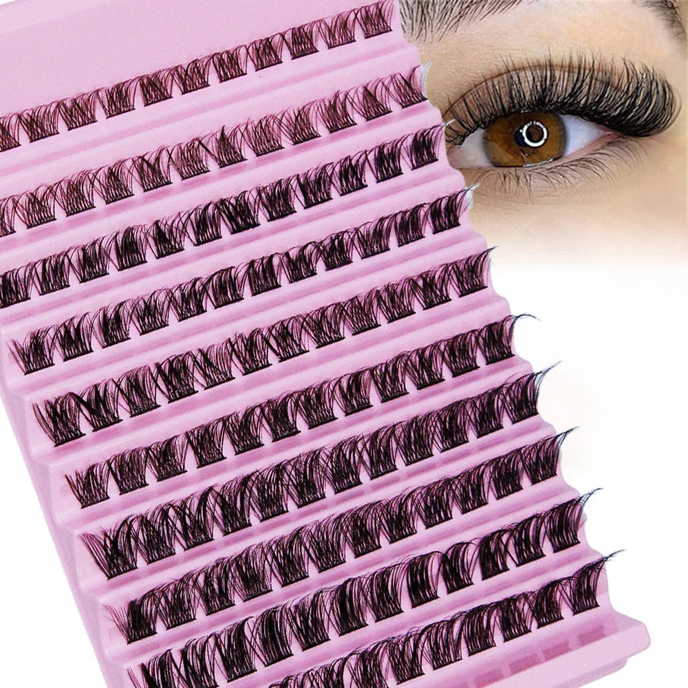 120PCS Lash Clusters DIY Wispy Individual Lashes Extensions | D Curl Natural Look