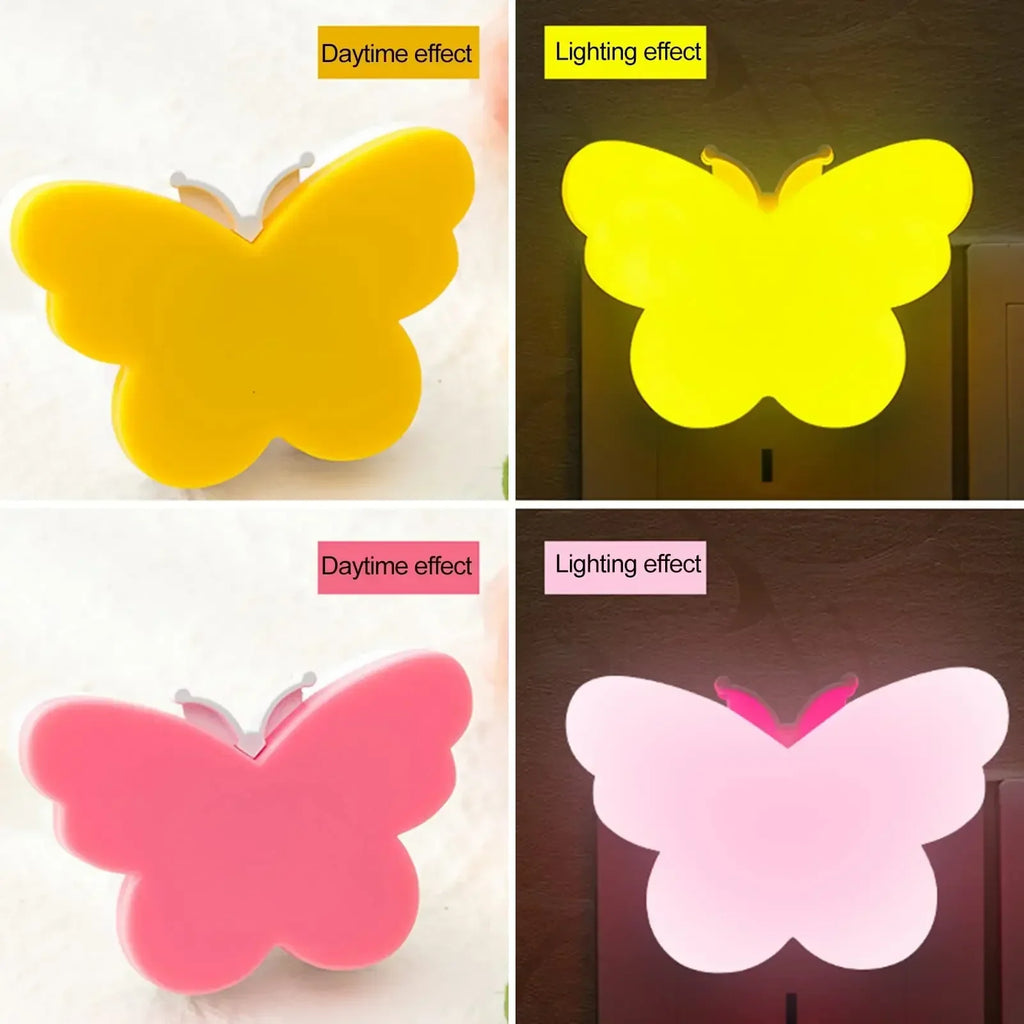Butterfly LED Night Light | Smart Sensor Plug-in for Room Decor