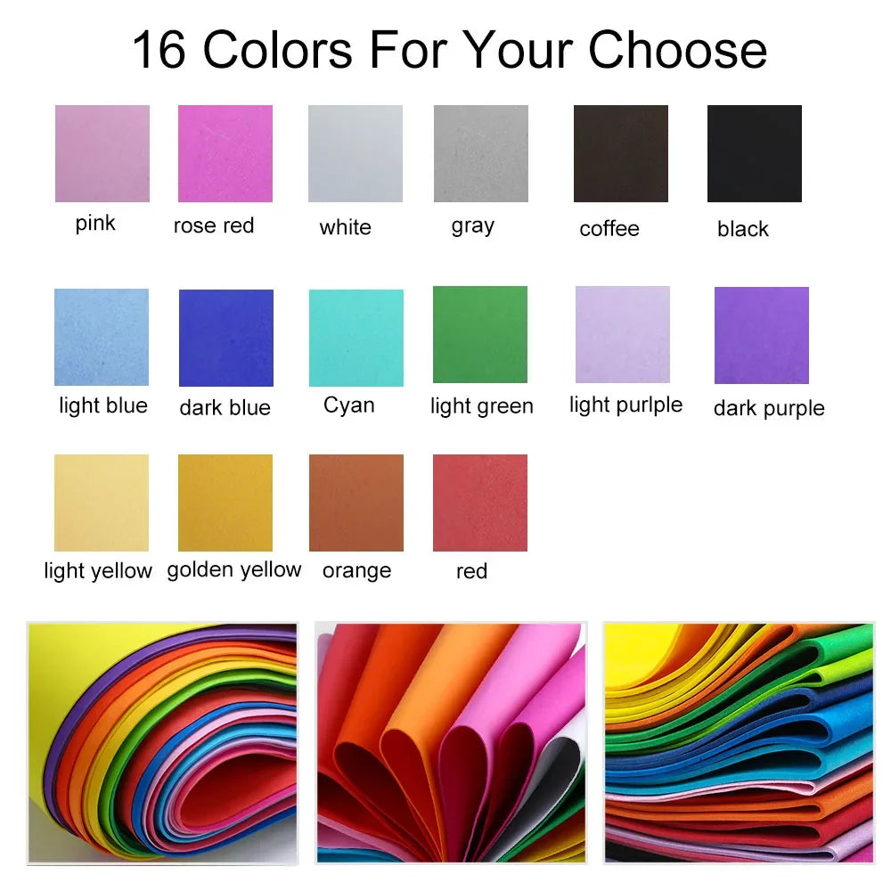 2mm Thick Multicolor EVA Foam Paper Sheet | 50x90cm DIY Craft Foam