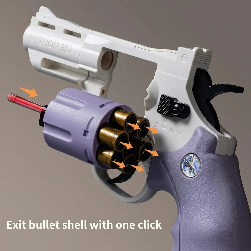Soft Bullet Toy Gun ZP5 | Revolver Mechanical Continuous Shooting Launcher for Kids