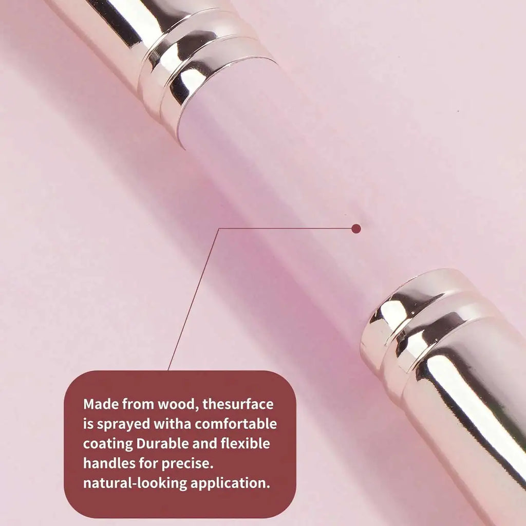 4pcs Basic Makeup Brushes Set with Box | Dual-ended Travel Kit for Beginners