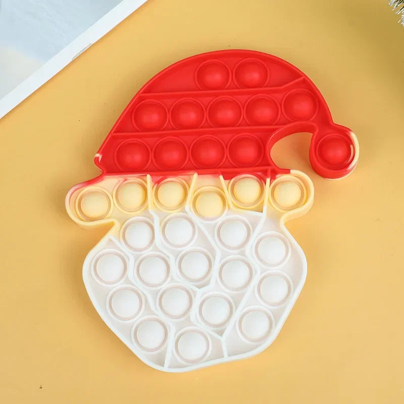 Santa Claus Pop Fidget Toy | Christmas Stress Relief Gift for Kids and Adults