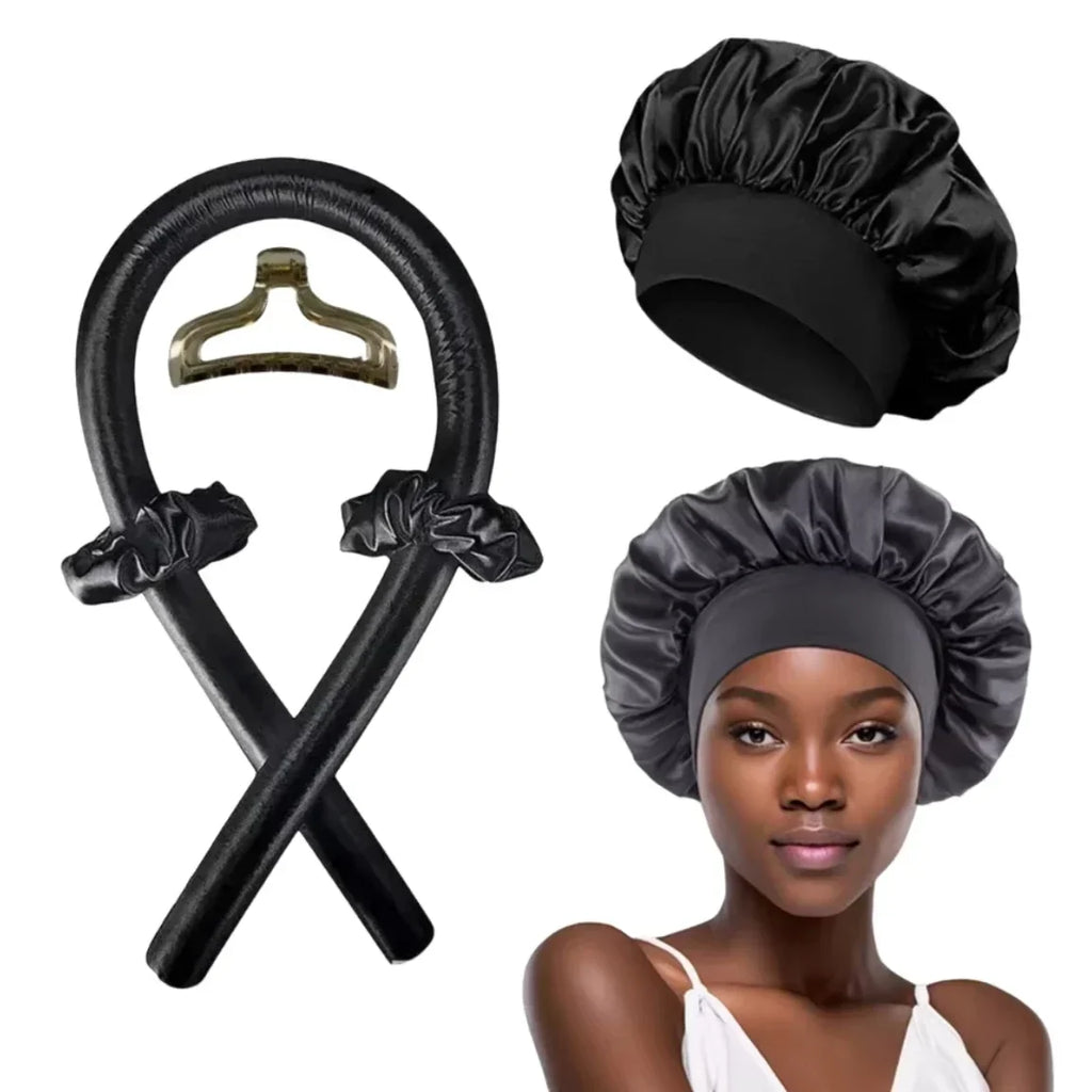 Heatless Curling Rod Headband | No Heat Hair Curler Set for Overnight Soft Curls