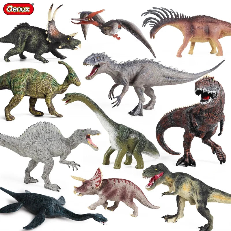 Oenux Dinosaurs World Action Figures | Savage Jurassic Indominus Rex Spinosaurus Triceratops Collection