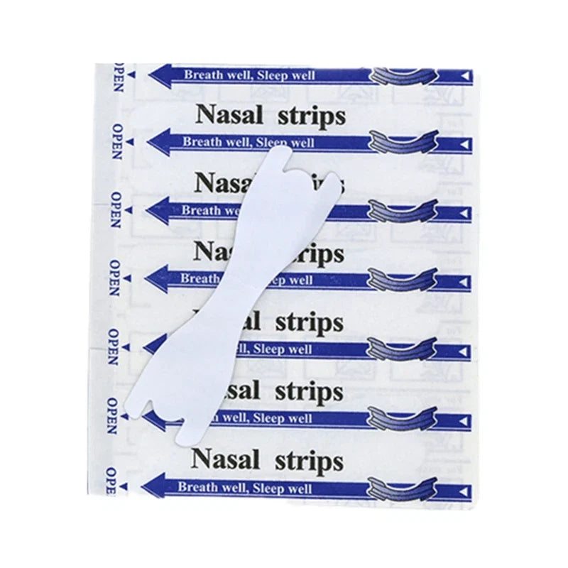 Transparent Nasal Strips 50 Pack | Anti-Snoring Nose Strips for Better Breathing