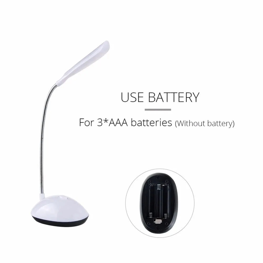 Portable LED Desk Lamp | Eye-Protecting Folding Reading Light for Bedroom and Study