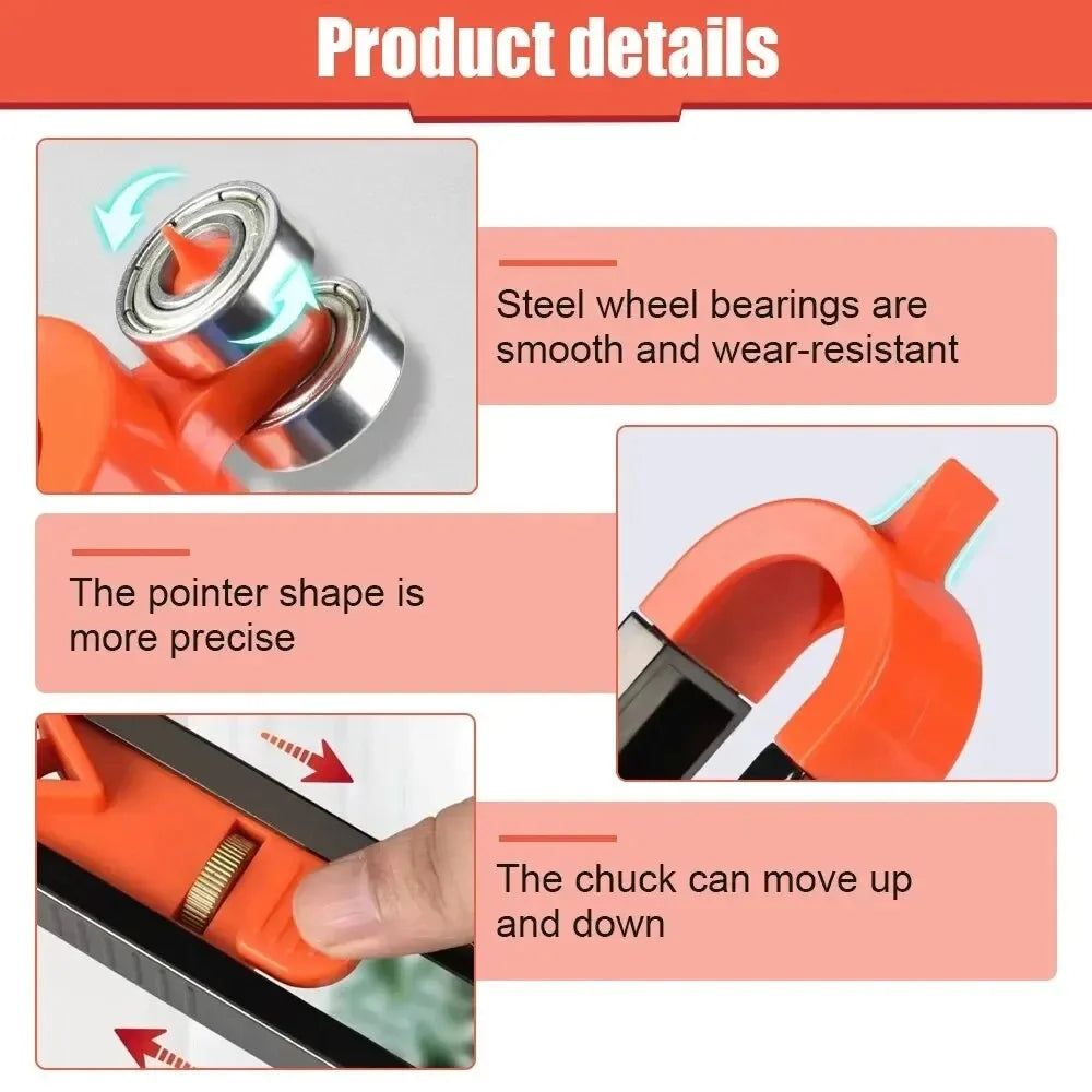 Multifunctional Contour Gauge | Precise Shape Duplication Tool for Tile Work and Woodworking