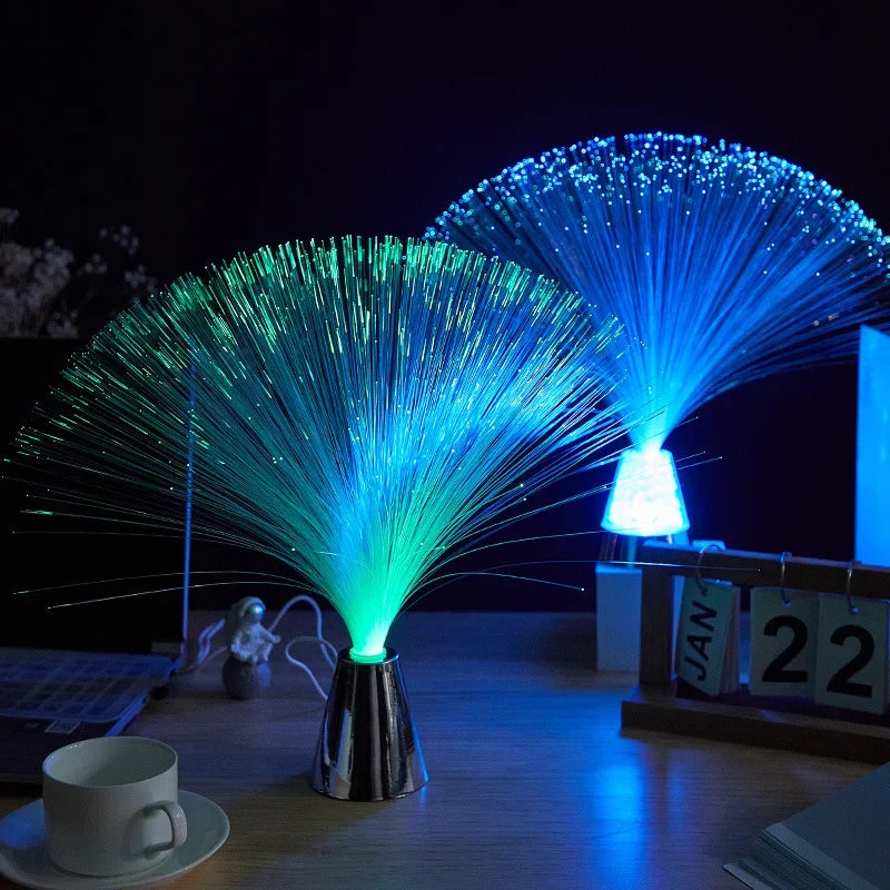 LED Fiber Optic Lamp | Multicolor Star Sky Night Light for Holiday Wedding Centerpiece