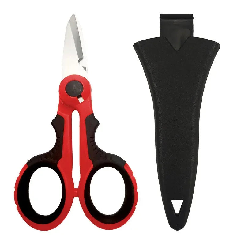Professional Electrician Scissors | Heavy Duty Wire Stripping Shears with Non-Slip Handle