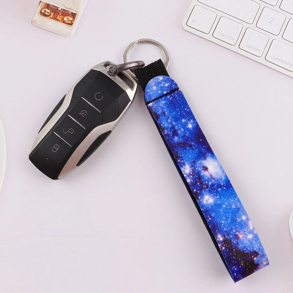Cartoon Animal Keychain with Wrist Strap | Anti-Lost Lanyard for Keys