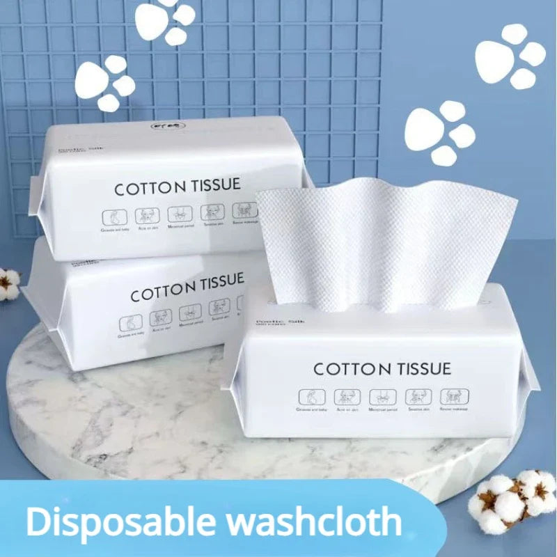 Disposable Face Towel | Soft Non-Woven Facial Cleansing Wipes for Spa and Home