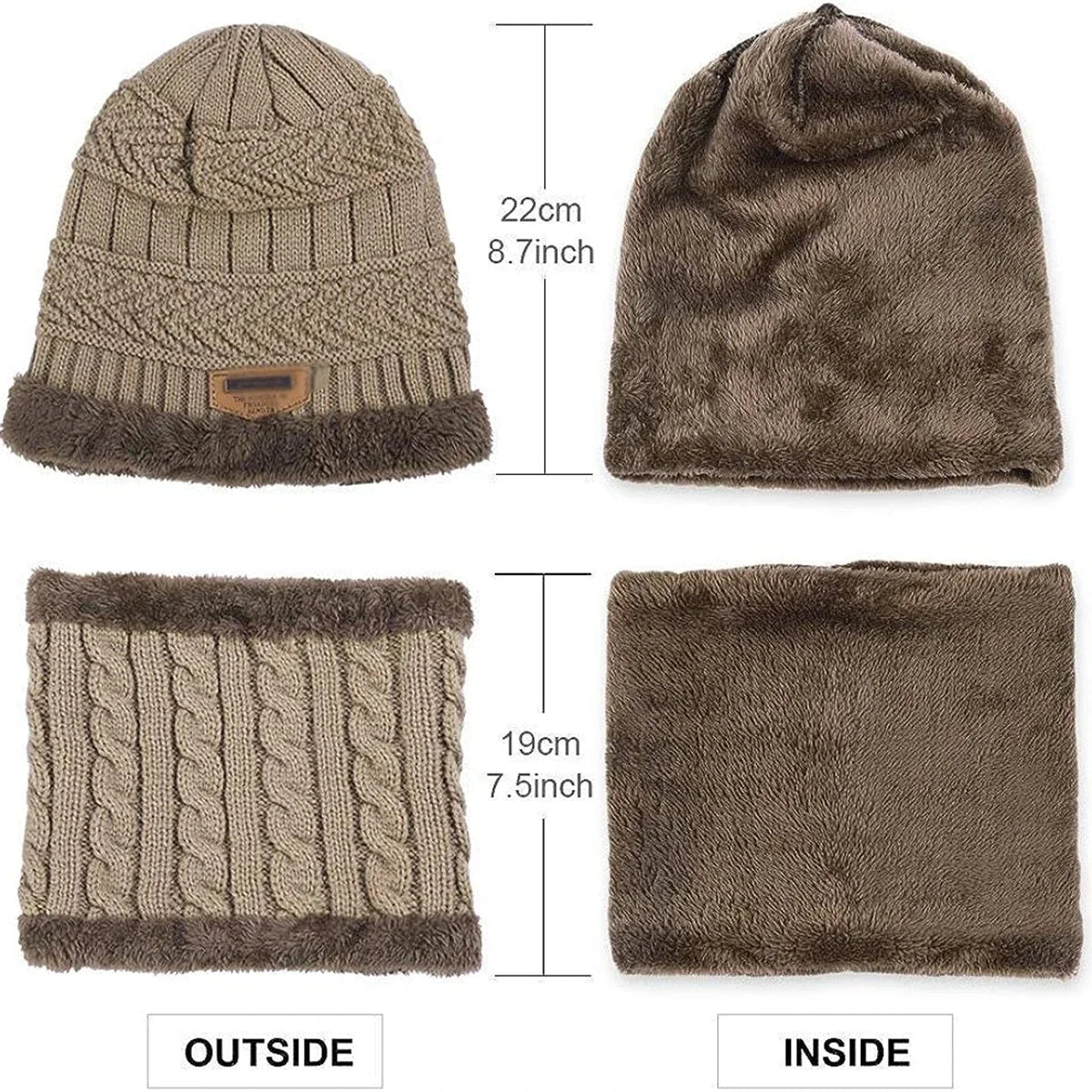 Children Winter Knit Hat and Scarf Set | Warm Unisex Accessory