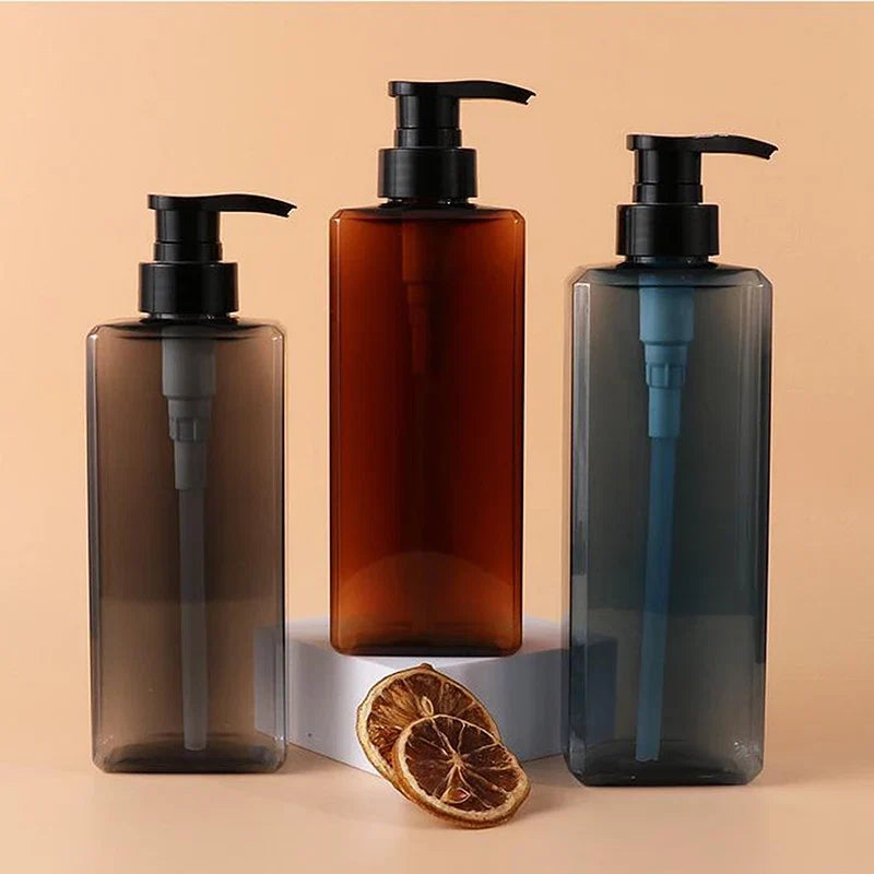 Square Soap Dispenser | Refillable 400/500ml Bathroom Pump Bottle