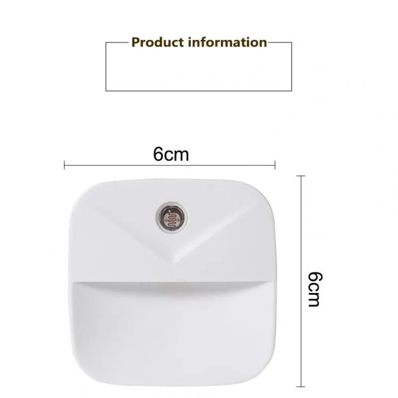 Smart Motion Sensor Night Light | EU Plug LED Wall Lamp for Home Safety