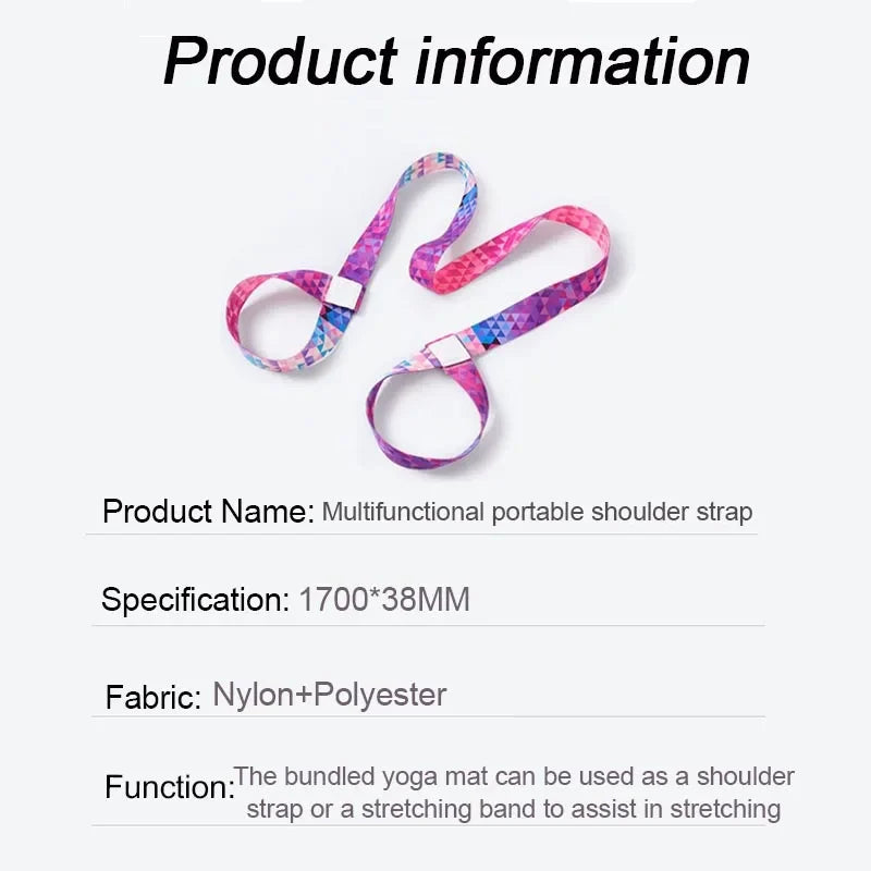 Yoga Mat Strap | Elastic Stretching Band for Pilates and Ballet