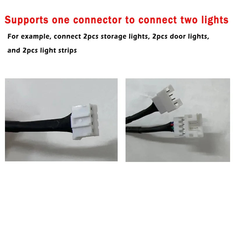 Car Ambient Light Dual Connection Extension Cable | Link Two Lights with One Controller