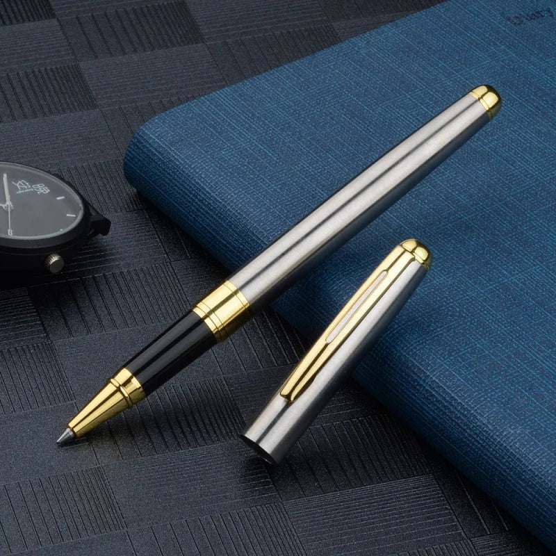 Stainless Steel Ballpoint Pen | Refillable Business Signature Pen