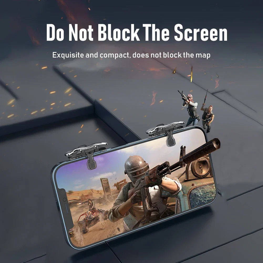 X8 Mobile Game Trigger | 6 Finger Sensitive Shoot Triggers for PUBG & Mobile Gaming