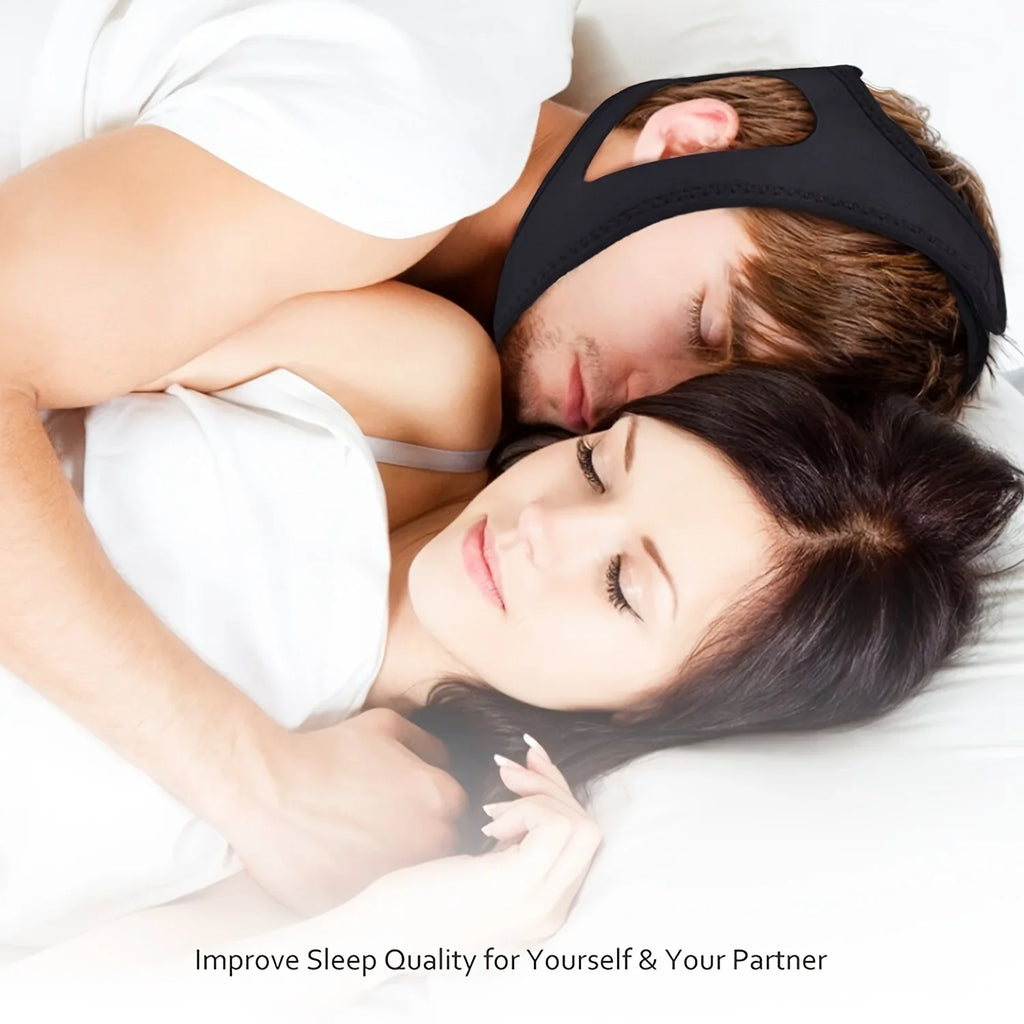 Neoprene Anti Snoring Chin Strap | Stop Snoring Jaw Belt Sleep Aid