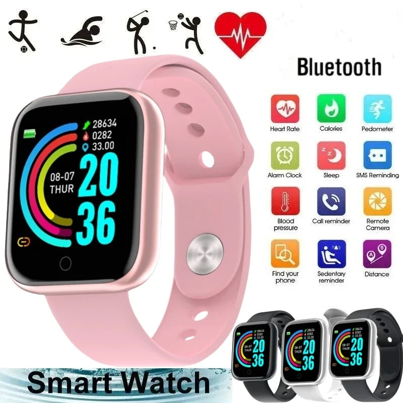 CHAONB Smart Watch for Women Men | Fitness Tracker with Bluetooth, Heart Rate & Sleep Monitor