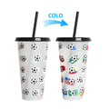 710ml Color Changing Cup with Straw | Reusable Magic Cold Water Bottle