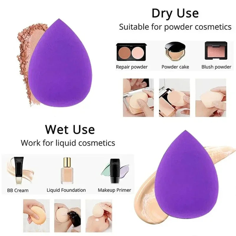 12pcs Makeup Sponge Set | Velvet Triangle Powder Puff for Foundation