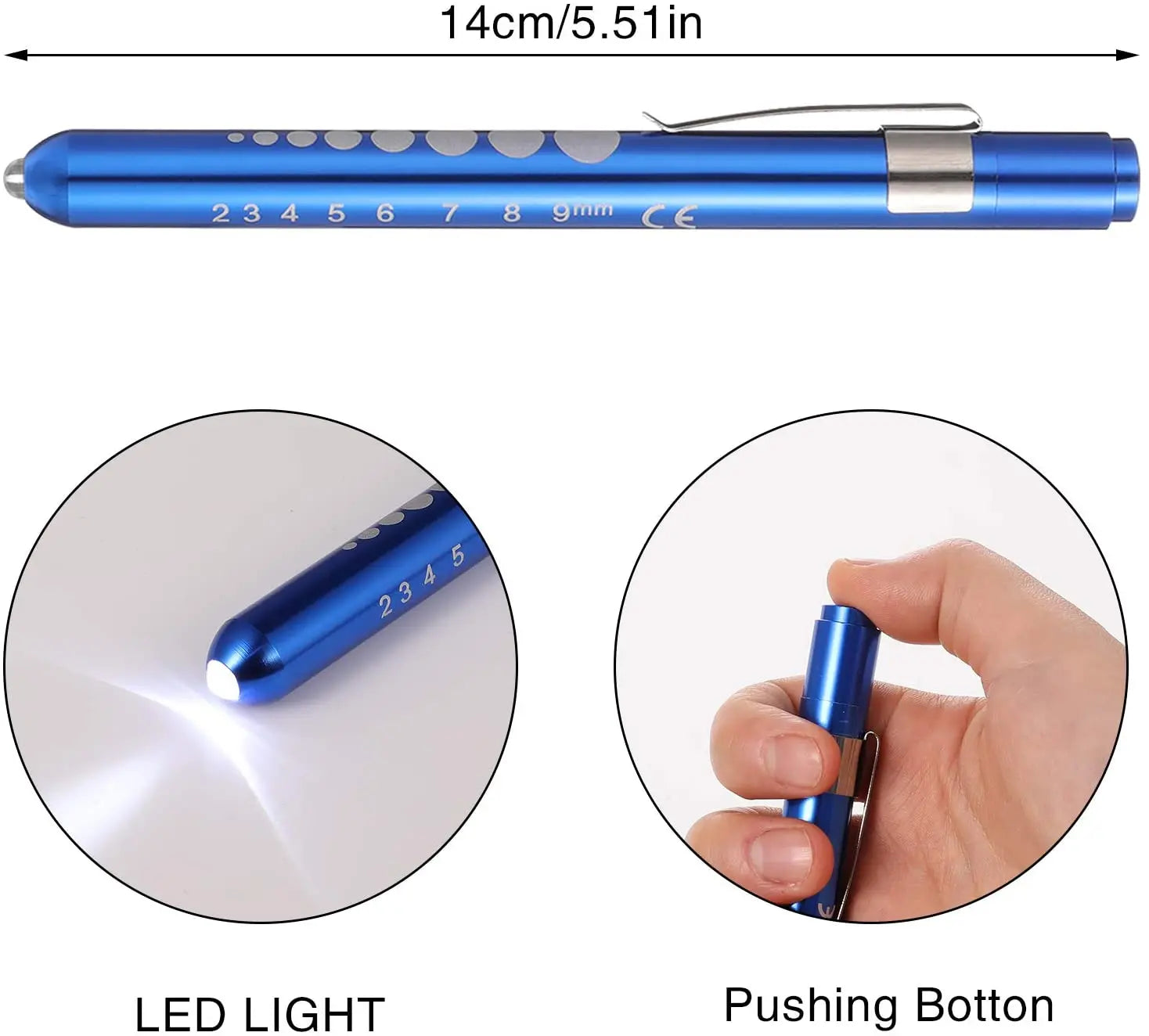 LED Pen Flashlight | Pocket Emergency Light for Medical and Outdoor Use