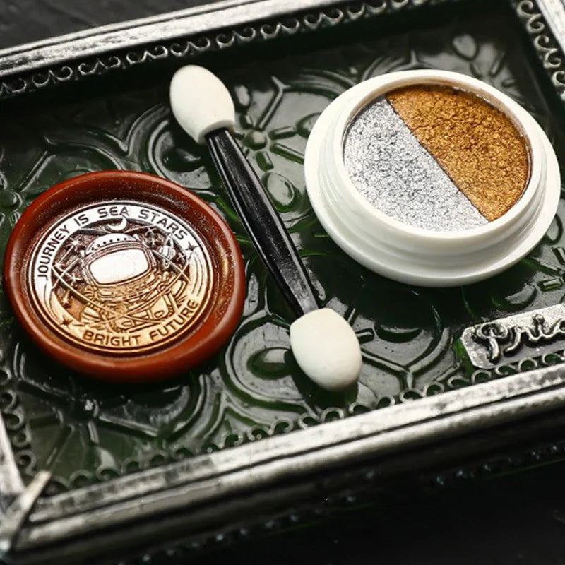 Fire Lacquer Glitter Wax Seal Stamp | DIY Invitation Decor