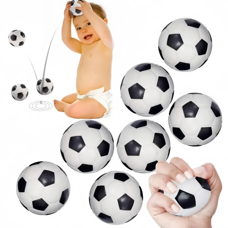 2Pcs Foam Soccer Stress Balls | Squeeze Toy for Anxiety Relief and Party Favors
