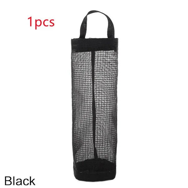 Wall Mount Grocery Bag Holder | Hanging Plastic Bag Dispenser for Kitchen Storage