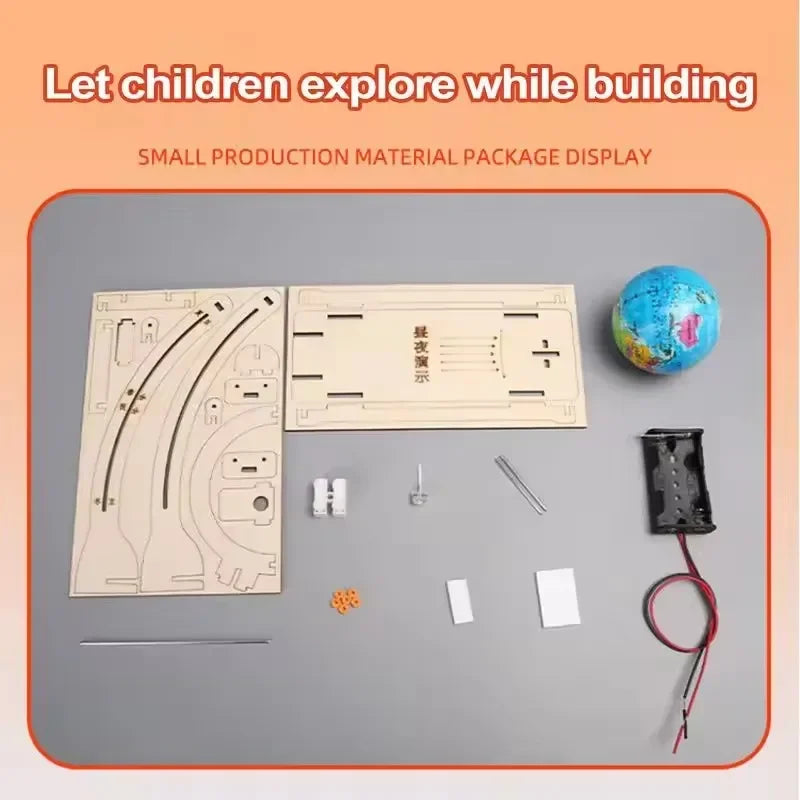 Kids Science Toy Day Night Globe | DIY Physics Learning Kit