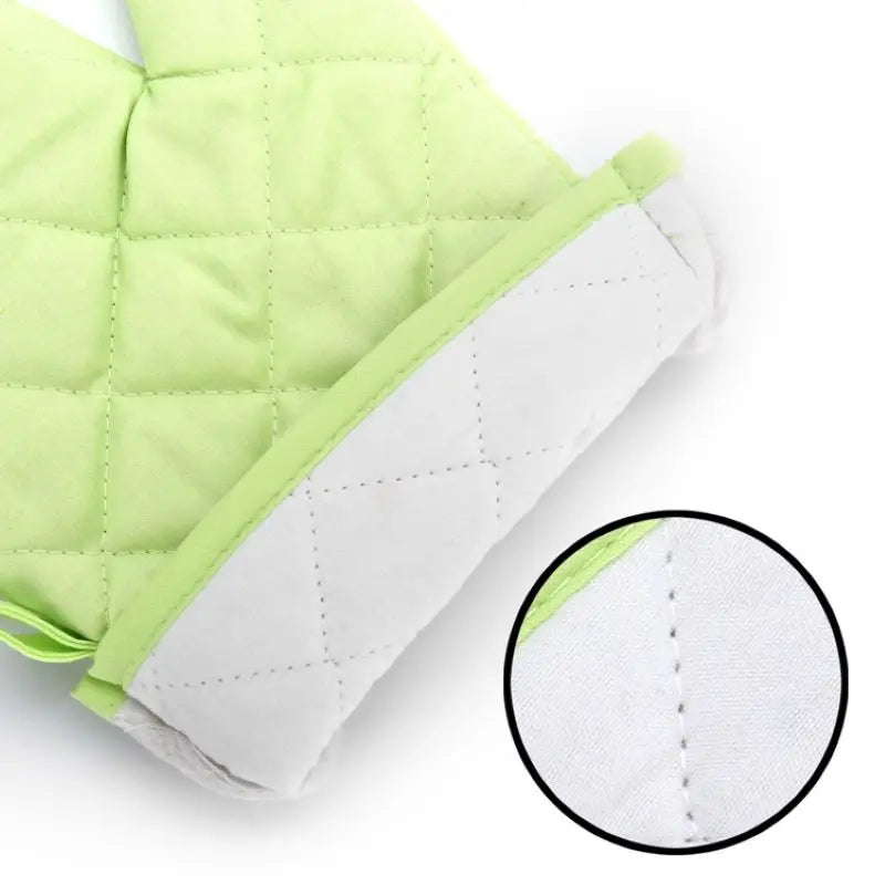 Non Slip Heat Proof Oven Glove | Polyester Cotton Microwave Protector for Baking and BBQ