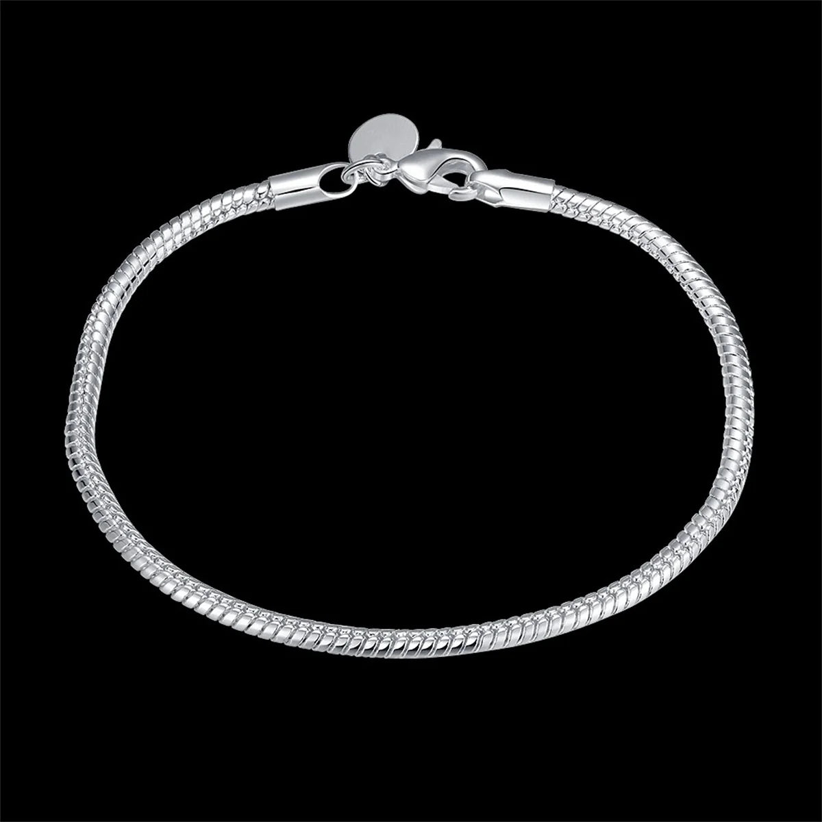 Sterling Silver Snake Chain Bracelet 3mm | DIY Jewelry Gift for Women