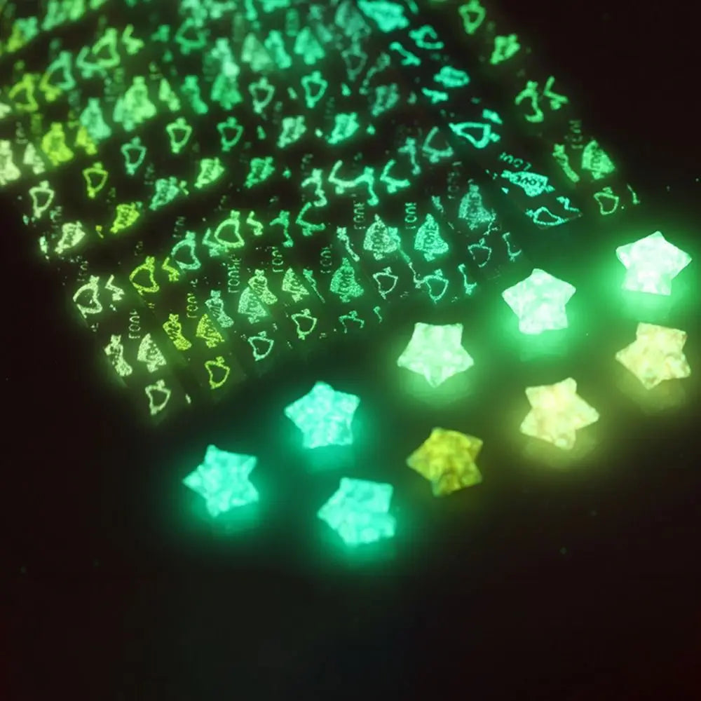 210 Sheets Luminous Origami Stars Paper | 10 Colors Glow in the Dark Lucky Star Strips for DIY Craft