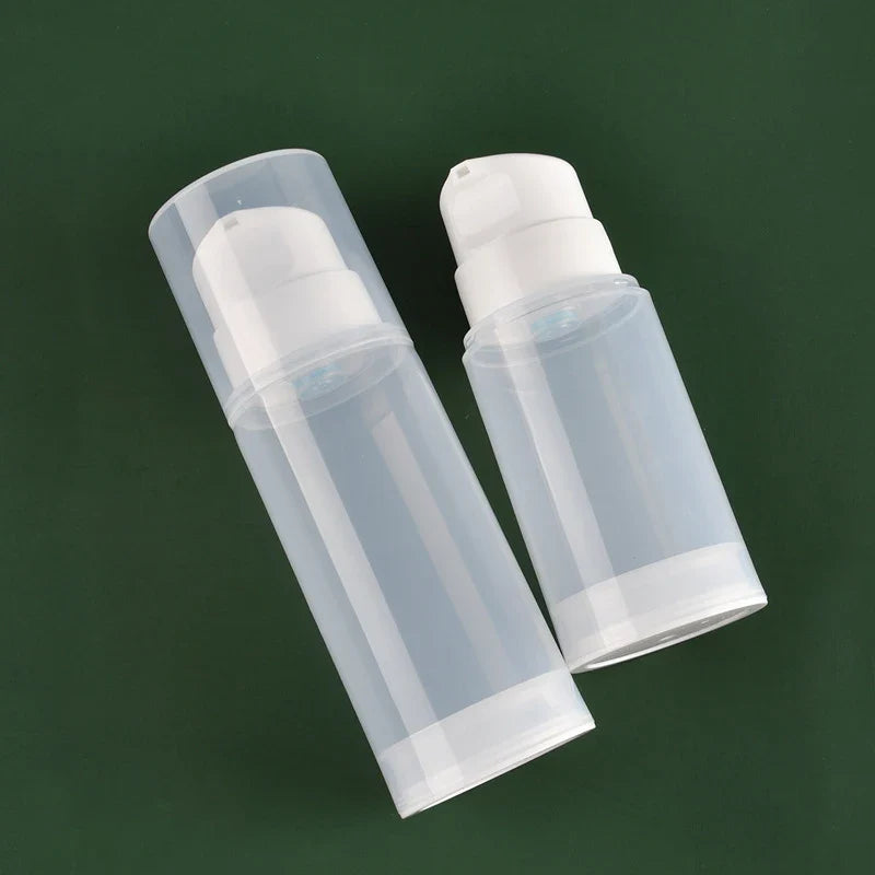 Travel Airless Pump Bottle Set | Leakproof Refillable Lotion Spray Bottles for Travel