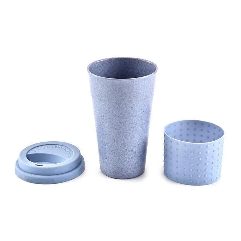 Reusable Wheat Straw Mug | Eco-Friendly Travel Coffee Cup