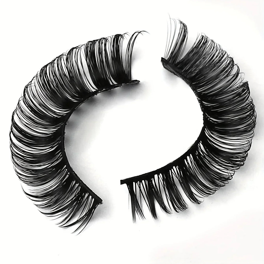 10 Pairs Russian Strip Lashes DD Curl | Fluffy Wispy Faux Mink Lashes Pack