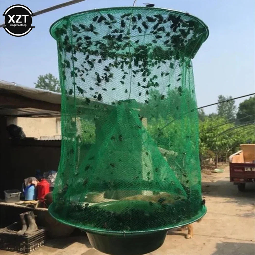 Reusable Fly Trap for Outdoor Pest Control | Hanging Fly Catcher Cage