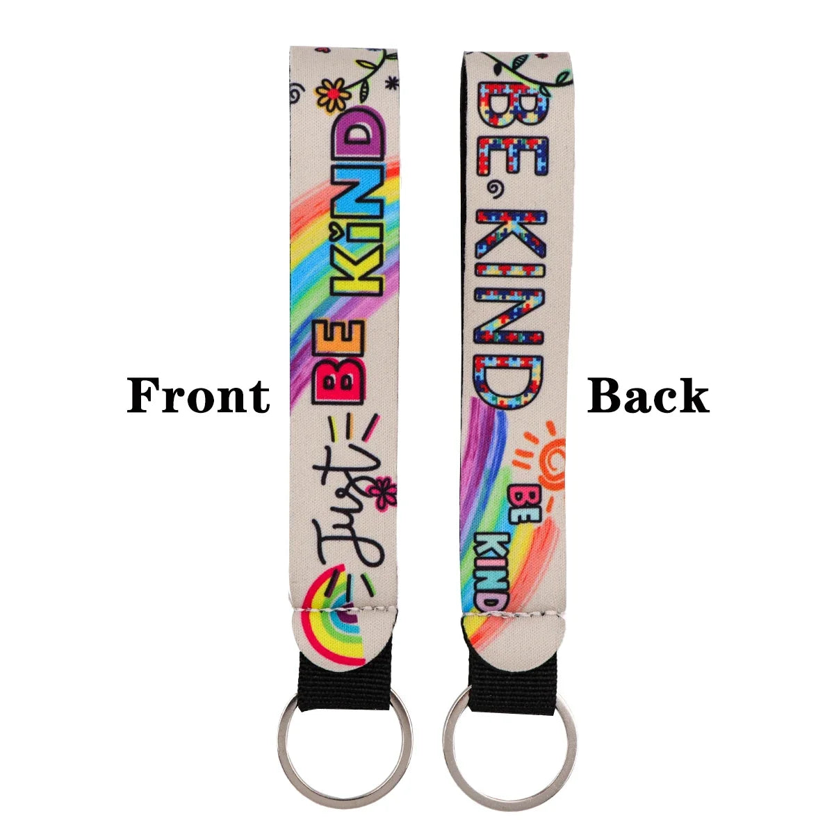 Cartoon Animal Keychain with Wrist Strap | Anti-Lost Lanyard for Keys