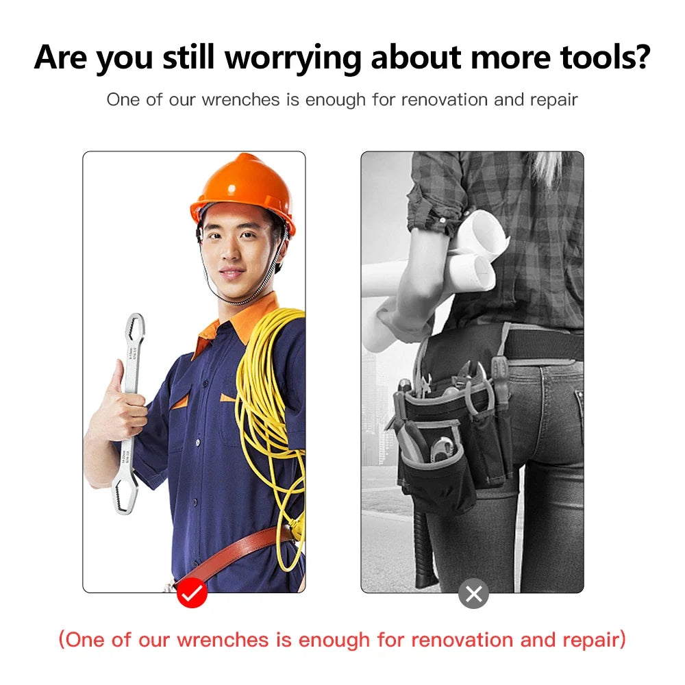 8-22mm Universal Torx Wrench | Self-Tightening Adjustable Glasses Wrench