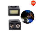9V Mini LED Flashlight | Compact COB Key Light for 6F22 Battery