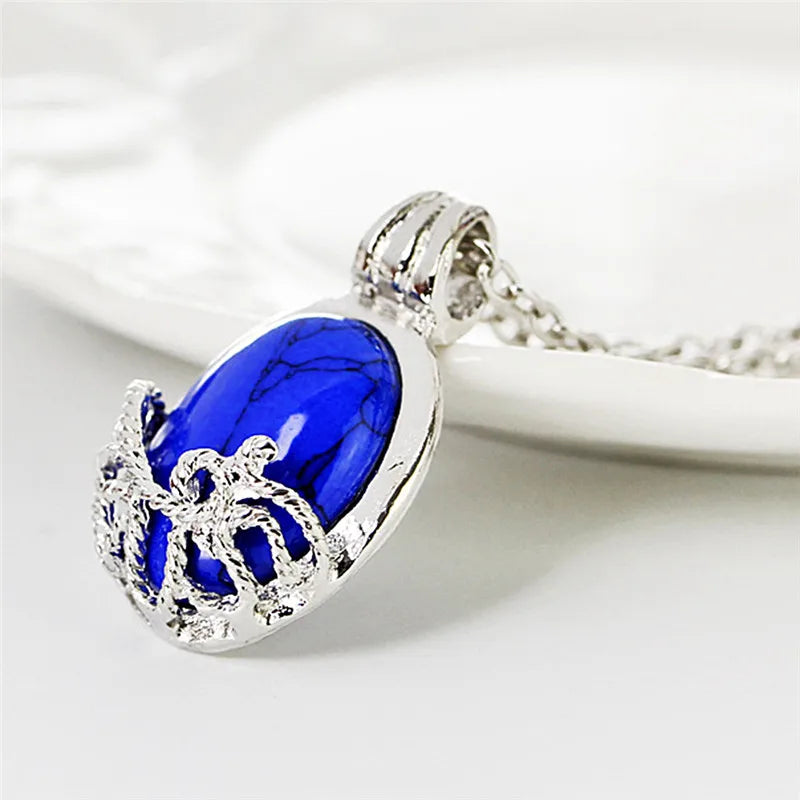 Katherine Vampire Diaries Cosplay Pendant Necklace | Vintage Silver Chain Jewelry