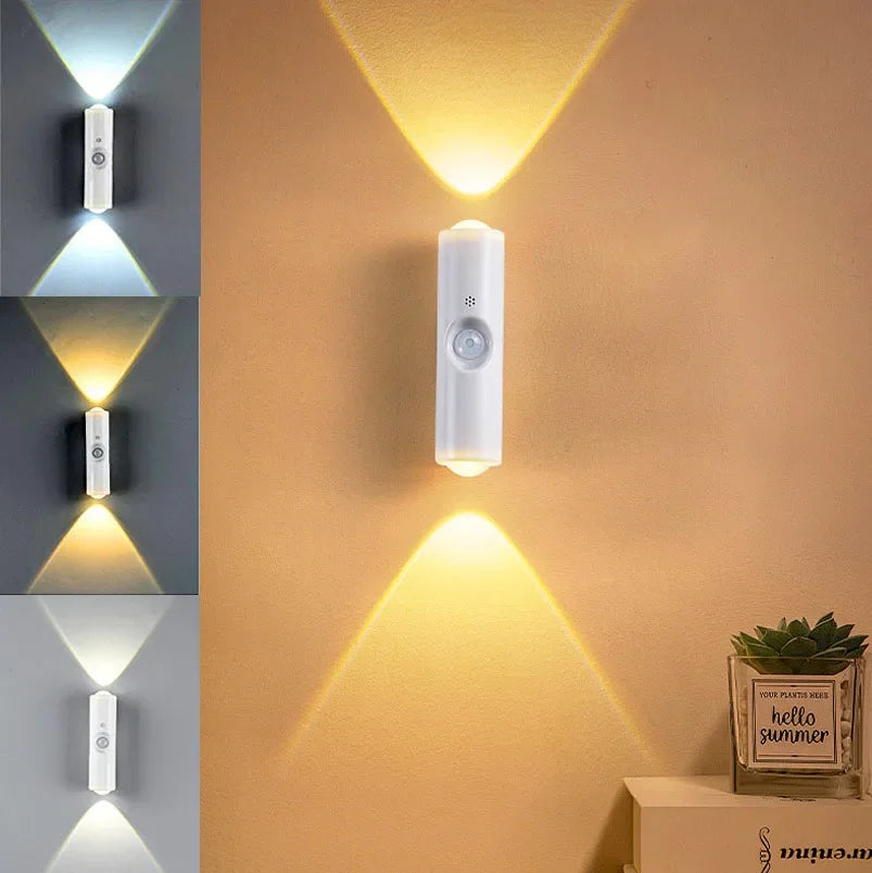 Rechargeable Motion Sensor RGB Night Light | Cat Eye Wall Lamp with 7-Color Changing & Magnetic Mount