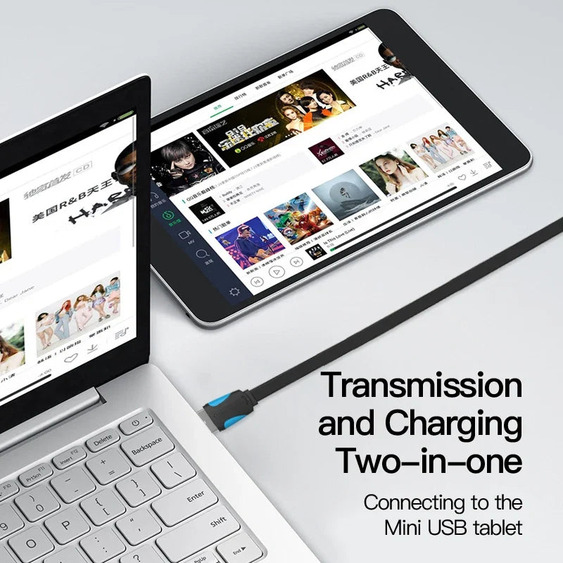 Vention Mini USB Cable | Fast Charging and Data Sync for Cameras, Phones, and More